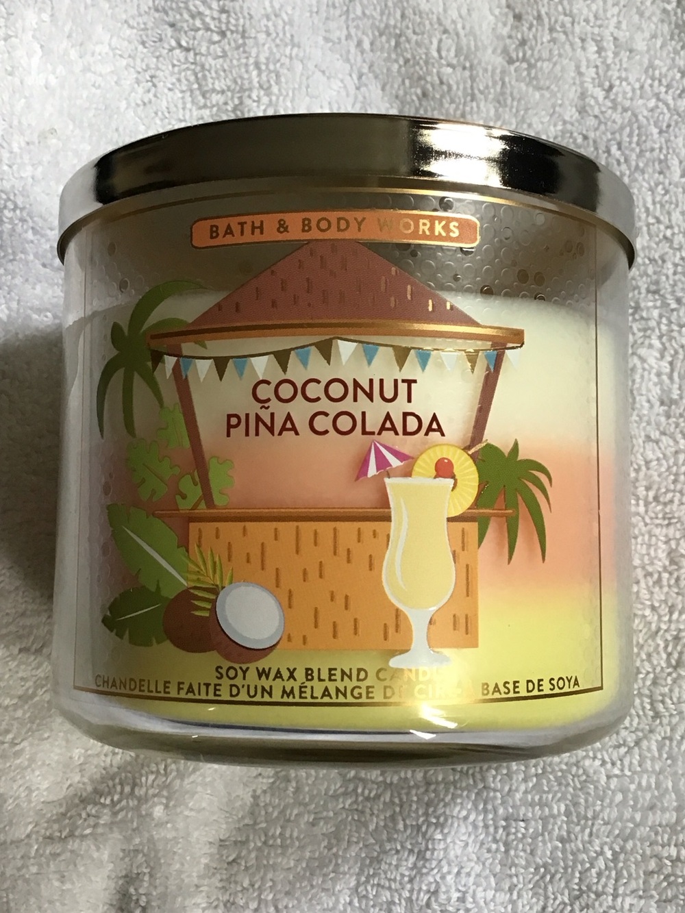 Bath & Body Works 3 wick candle Coconut Pina Colada